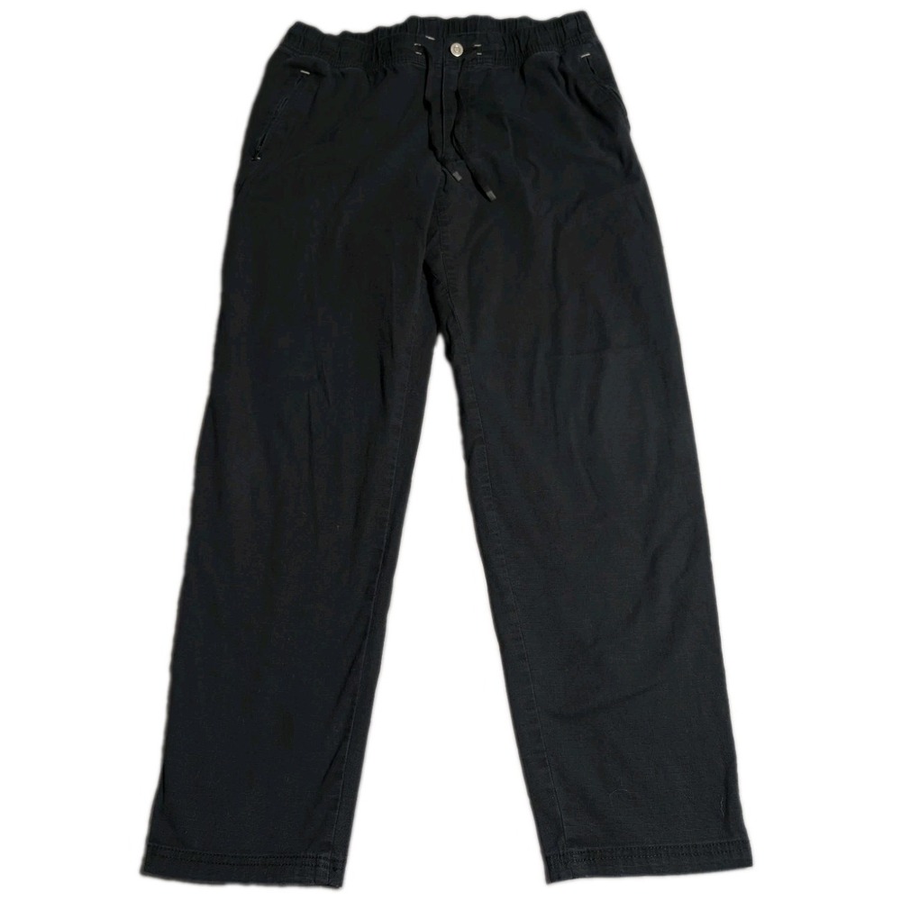 L.L.Bean Explorer Ripstop Pants Mens L 32x31 Comfort Waist Navy Blue Stretch
